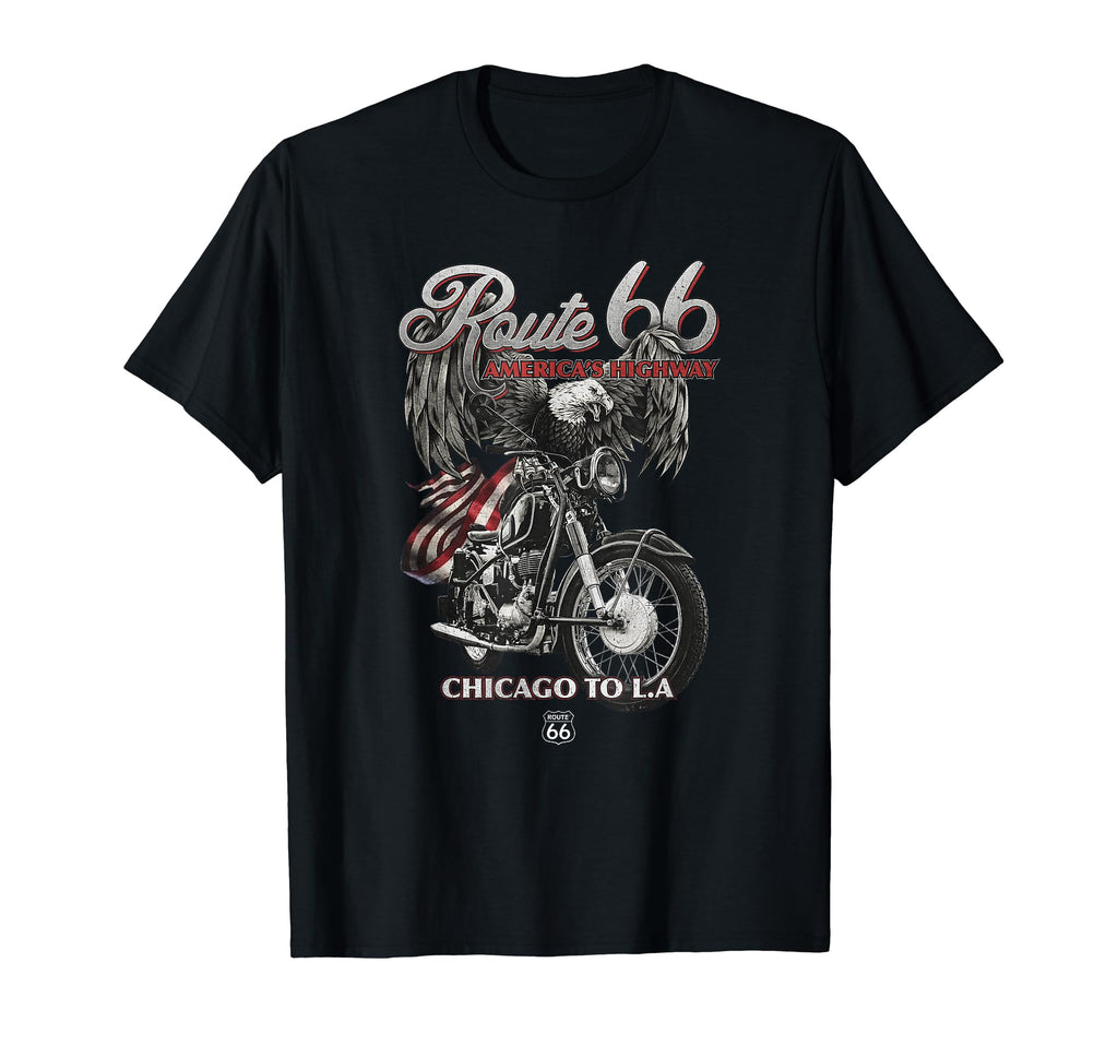 Route 66 Eagle Rider T-Shirt - Unique Graphic for Adults - T-Shirt, Sweatshirt, Hoodie
