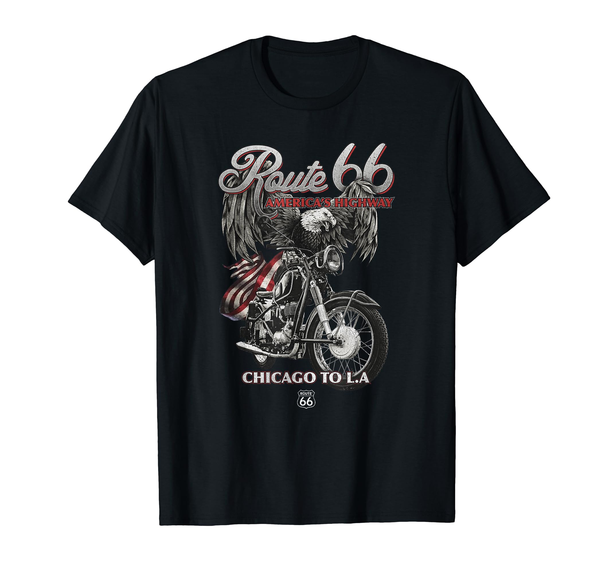 Route 66 Eagle Rider T-Shirt - Unique Graphic for Adults - T-Shirt, Sweatshirt, Hoodie