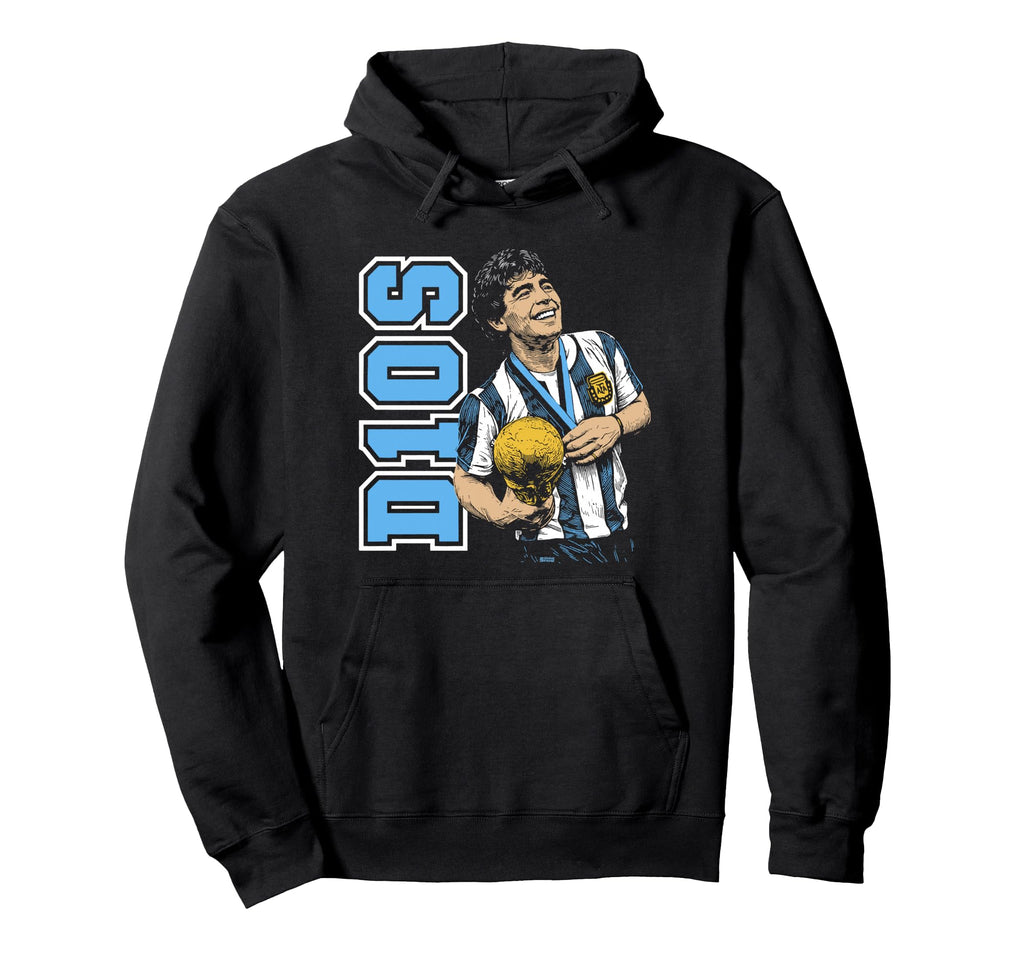 Diego Maradona D10S 1986 World Hoodie - Casual Everyday Wear Unisex - T-Shirt, Sweatshirt, Hoodie