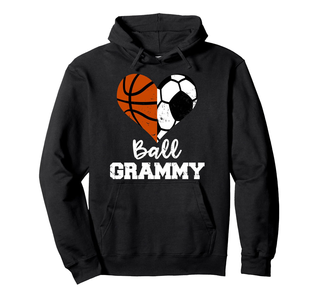 Ball Grammy Heart Funny Soccer Hoodie - Aesthetic Graphic Unisex - T-Shirt, Sweatshirt, Hoodie