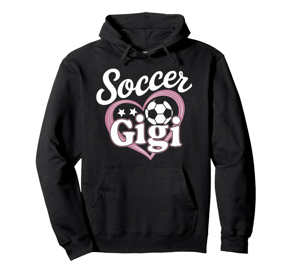 Soccer Gigi Grandma Heart Football Hoodie - Streetwear Style Men Women - T-Shirt, Sweatshirt, Hoodie