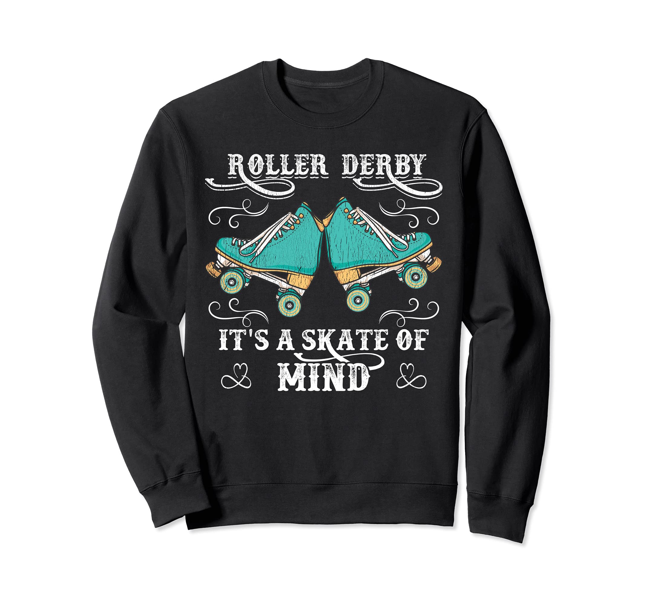 Roller Skates Roller Derby Skater Sweatshirt - Custom Art Print for Adults - T-Shirt, Sweatshirt, Hoodie