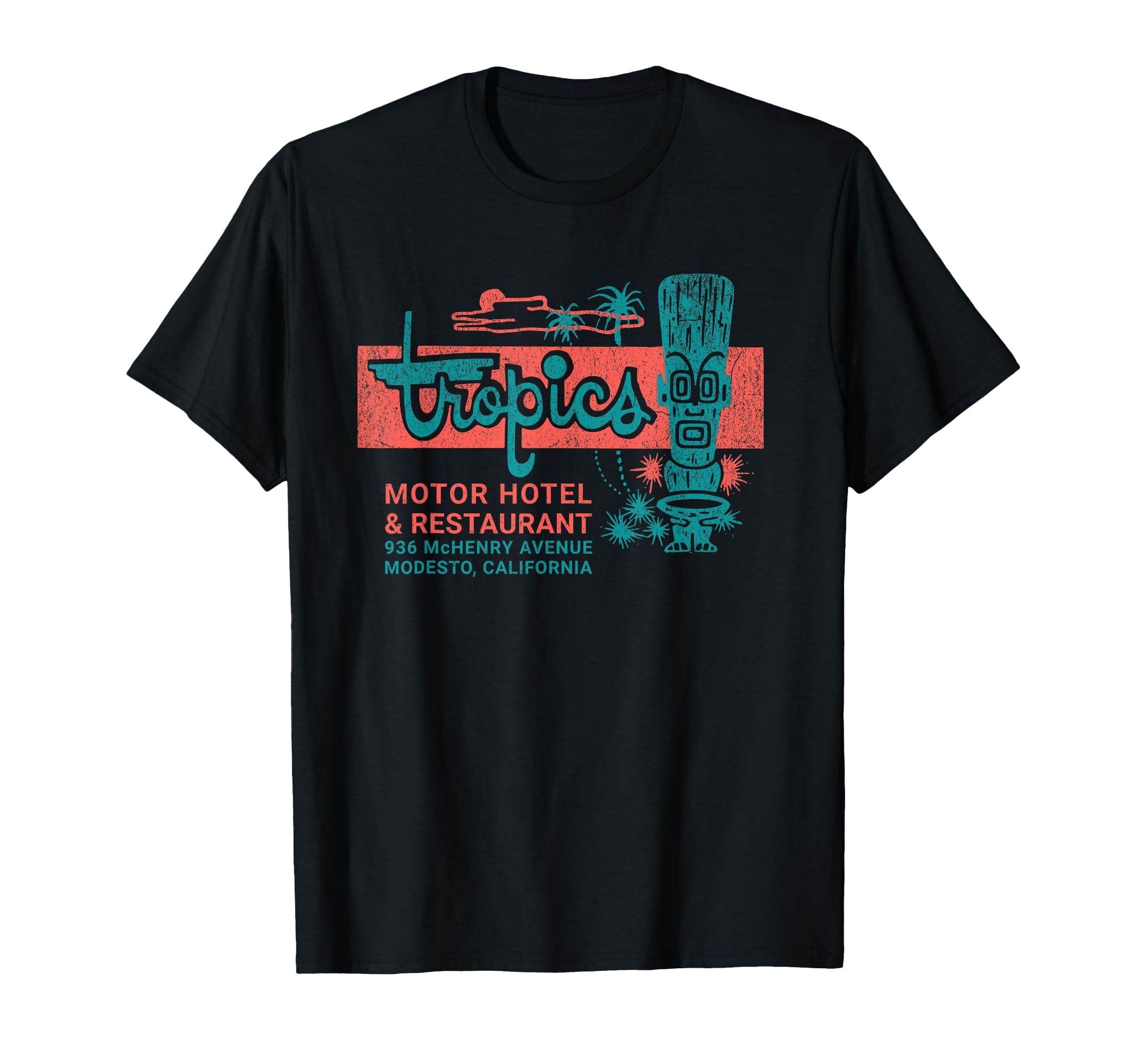 Hotel Matchbook Tropics Motor T-Shirt - Casual Everyday Wear Men Women - T-Shirt, Sweatshirt, Hoodie