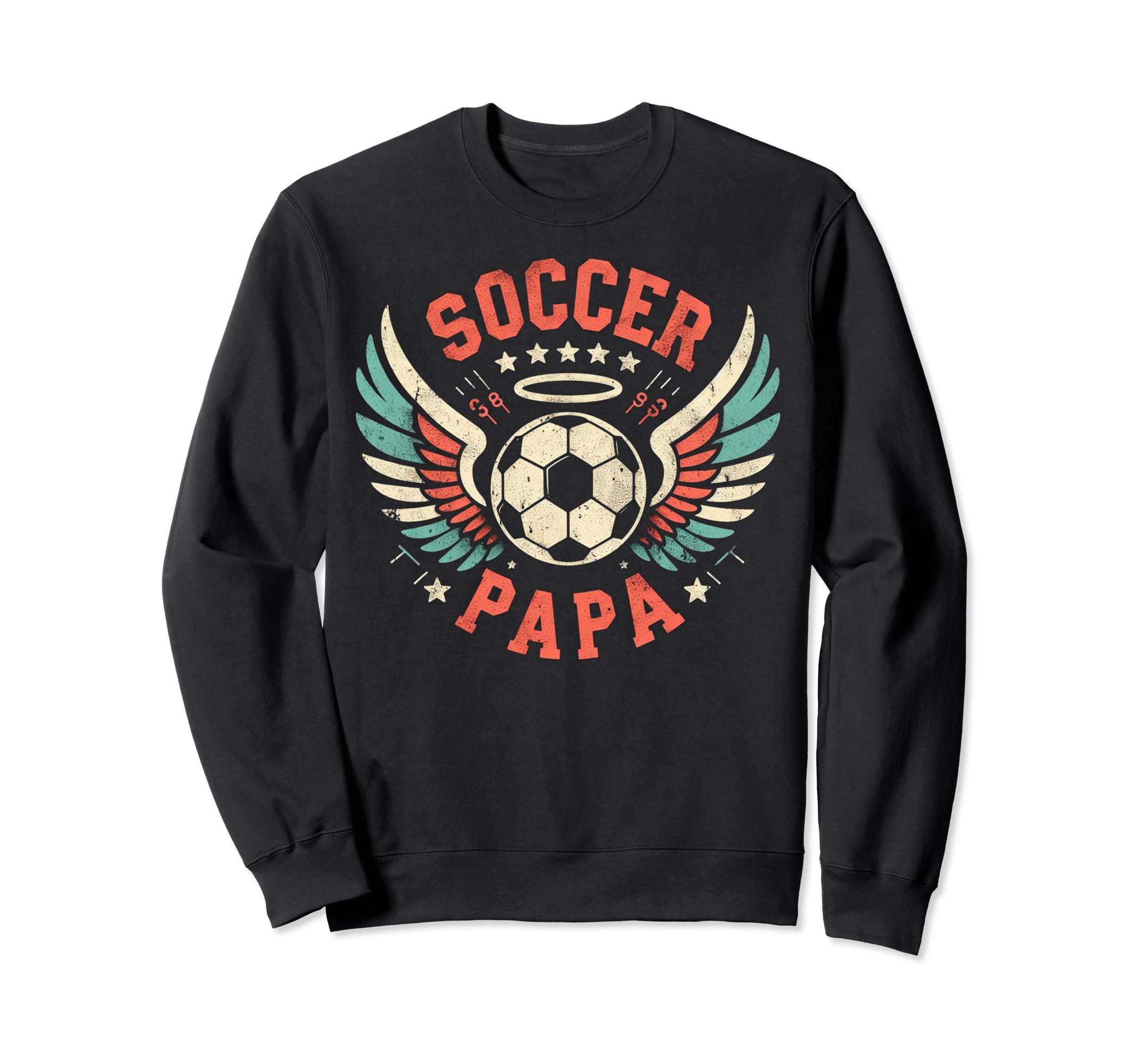 Soccer Papa Family Matching Dad Sweatshirt - Casual Everyday Wear Unisex - T-Shirt, Sweatshirt, Hoodie