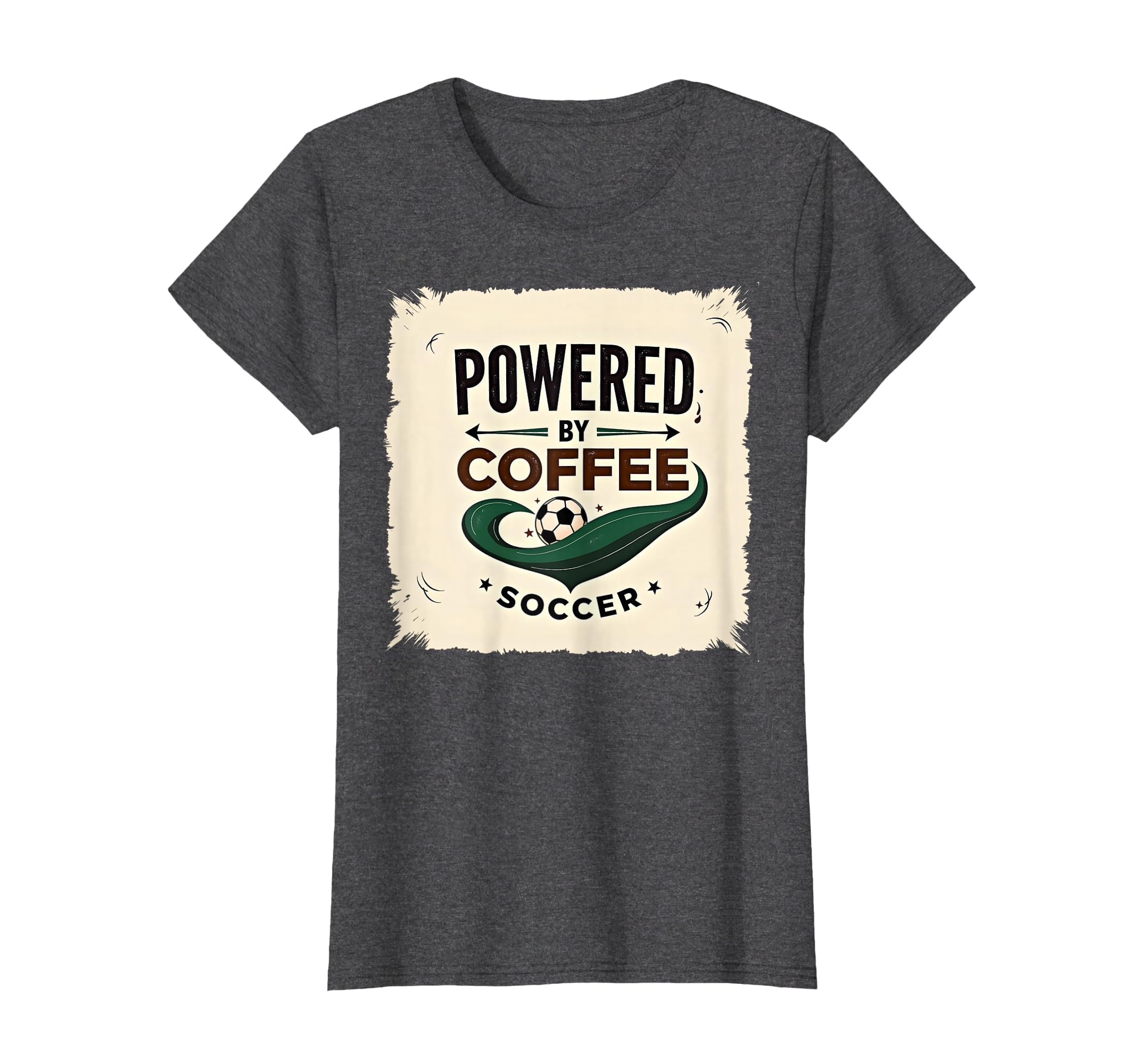 Soccer Mom Powered Coffee And T-Shirt - Aesthetic Graphic for Adults - T-Shirt, Sweatshirt, Hoodie