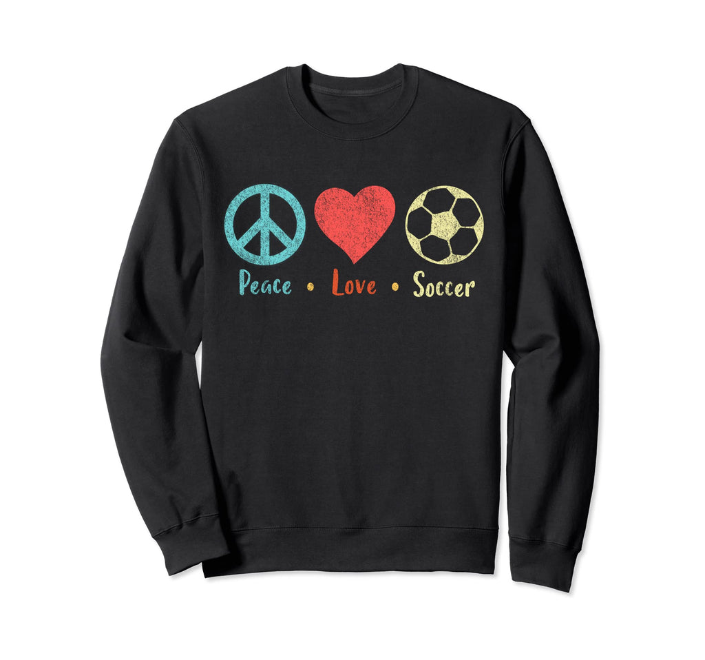 Peace Loe Soccer Soccer Player Sweatshirt - Aesthetic Graphic Unisex - T-Shirt, Sweatshirt, Hoodie