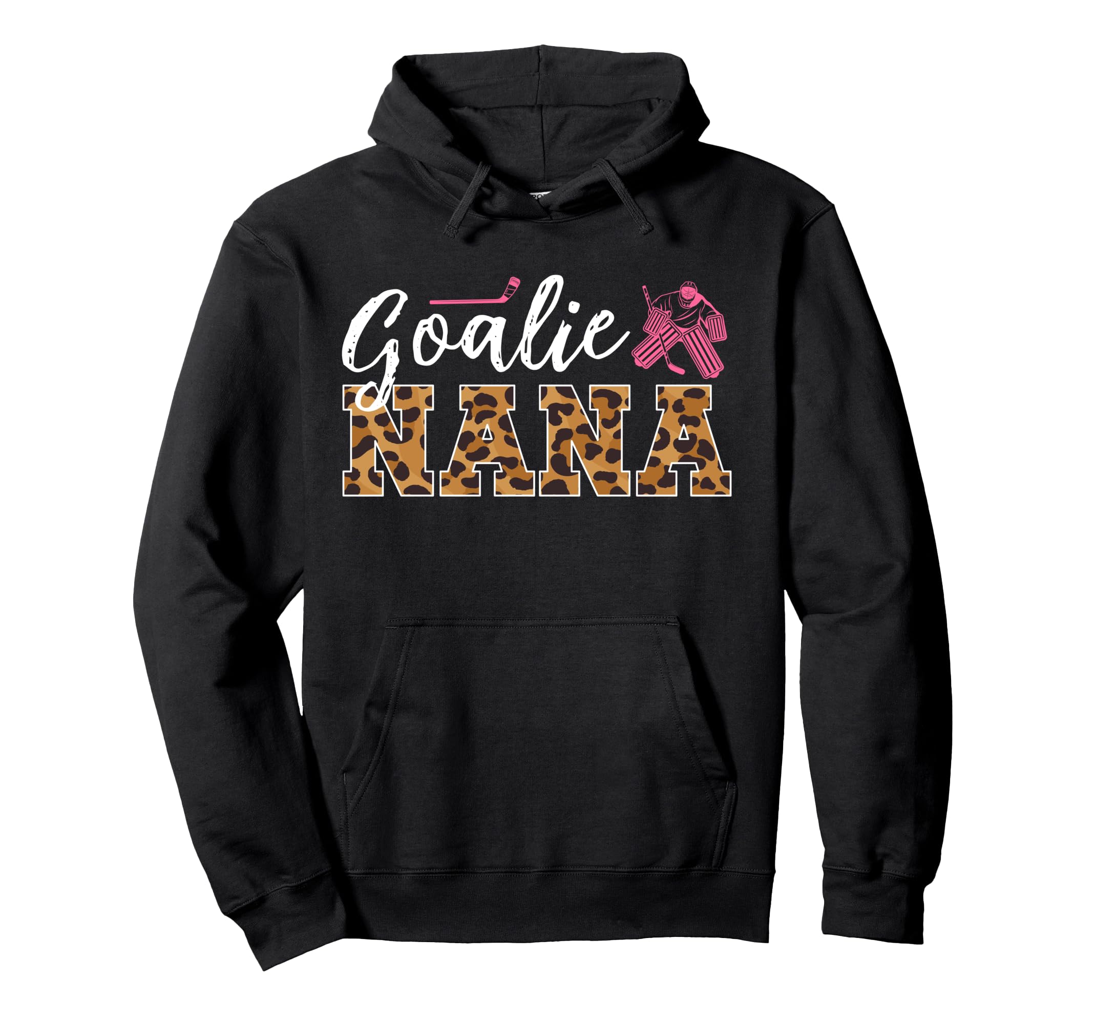 Ice Hockey Goalie Nana Hockey Keeper Hoodie - Custom Art Print Men Women - T-Shirt, Sweatshirt, Hoodie