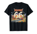 Highway 66 Car Lover 100 Anniversary T-Shirt - Novelty Apparel Unisex - T-Shirt, Sweatshirt, Hoodie