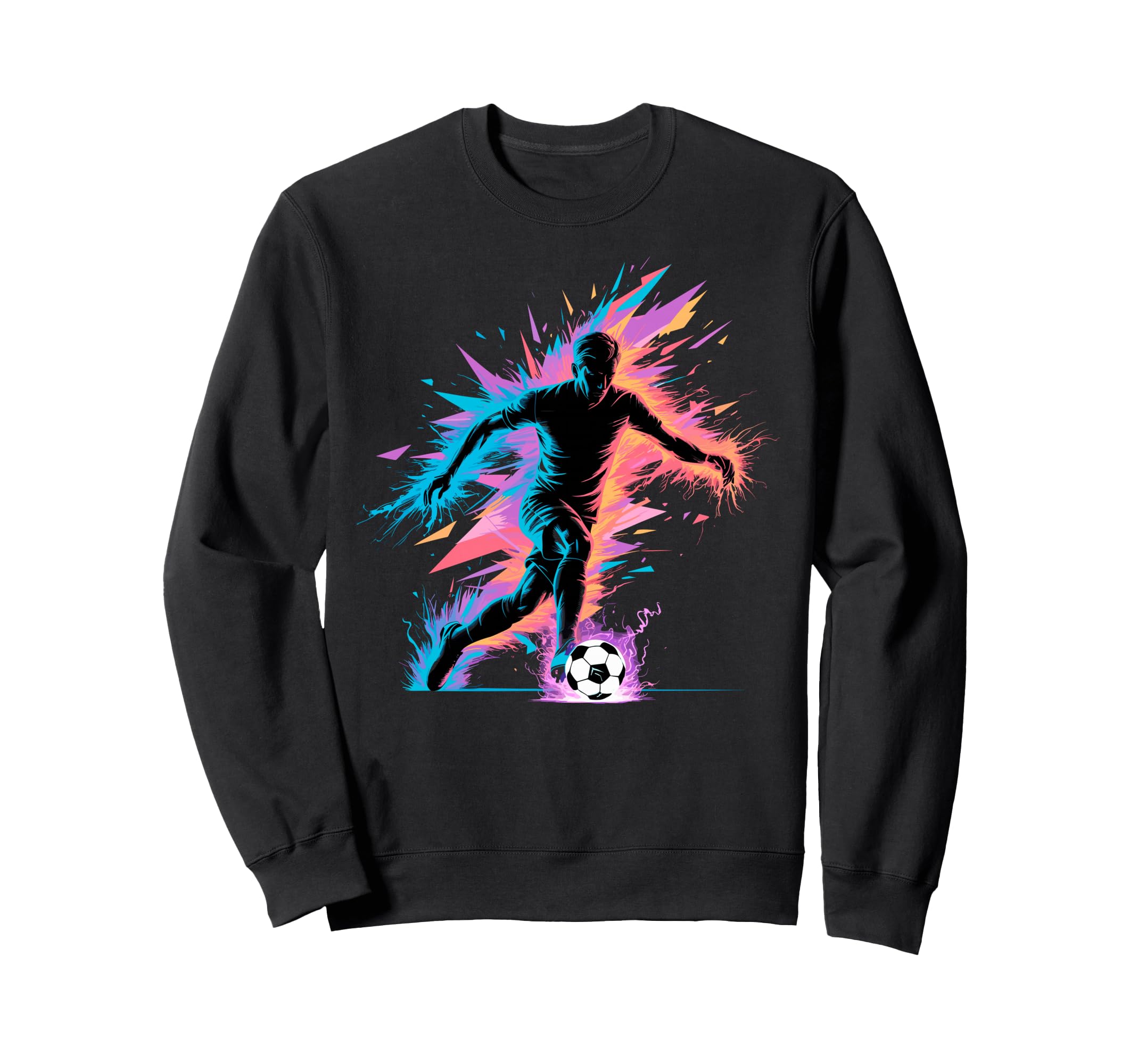 Colorful Funny Soccer Player Fan Game Sweatshirt - Novelty Apparel Unisex - T-Shirt, Sweatshirt, Hoodie