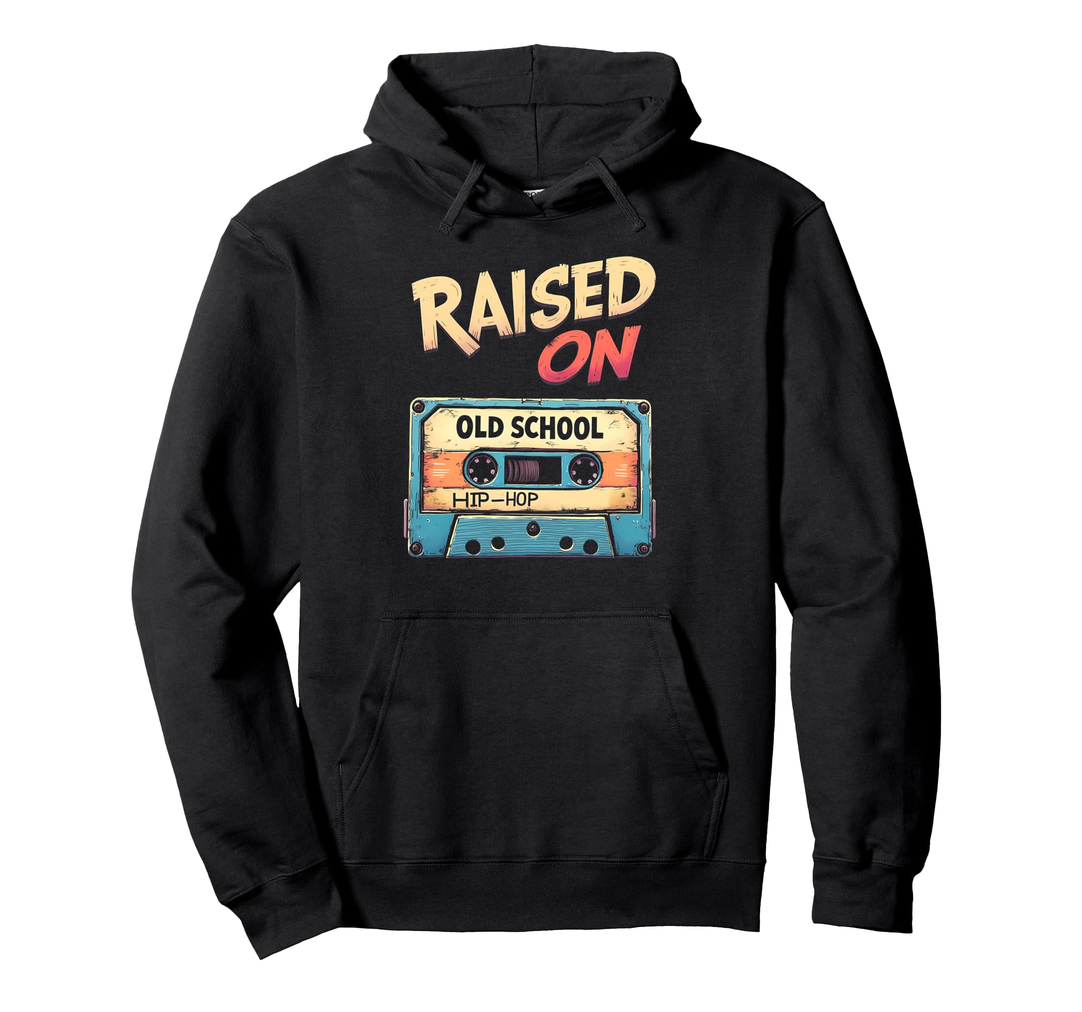Joyful Old School Hip Hop Hoodie - Minimalist Print for Adults - T-Shirt, Sweatshirt, Hoodie