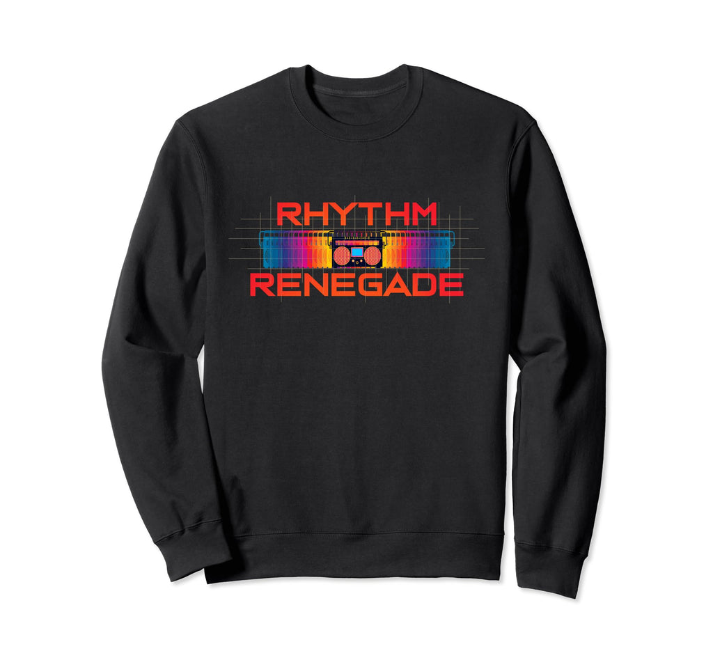 Rhythm Renegade Colorful Cassette Sweatshirt - Unique Graphic for Adults - T-Shirt, Sweatshirt, Hoodie