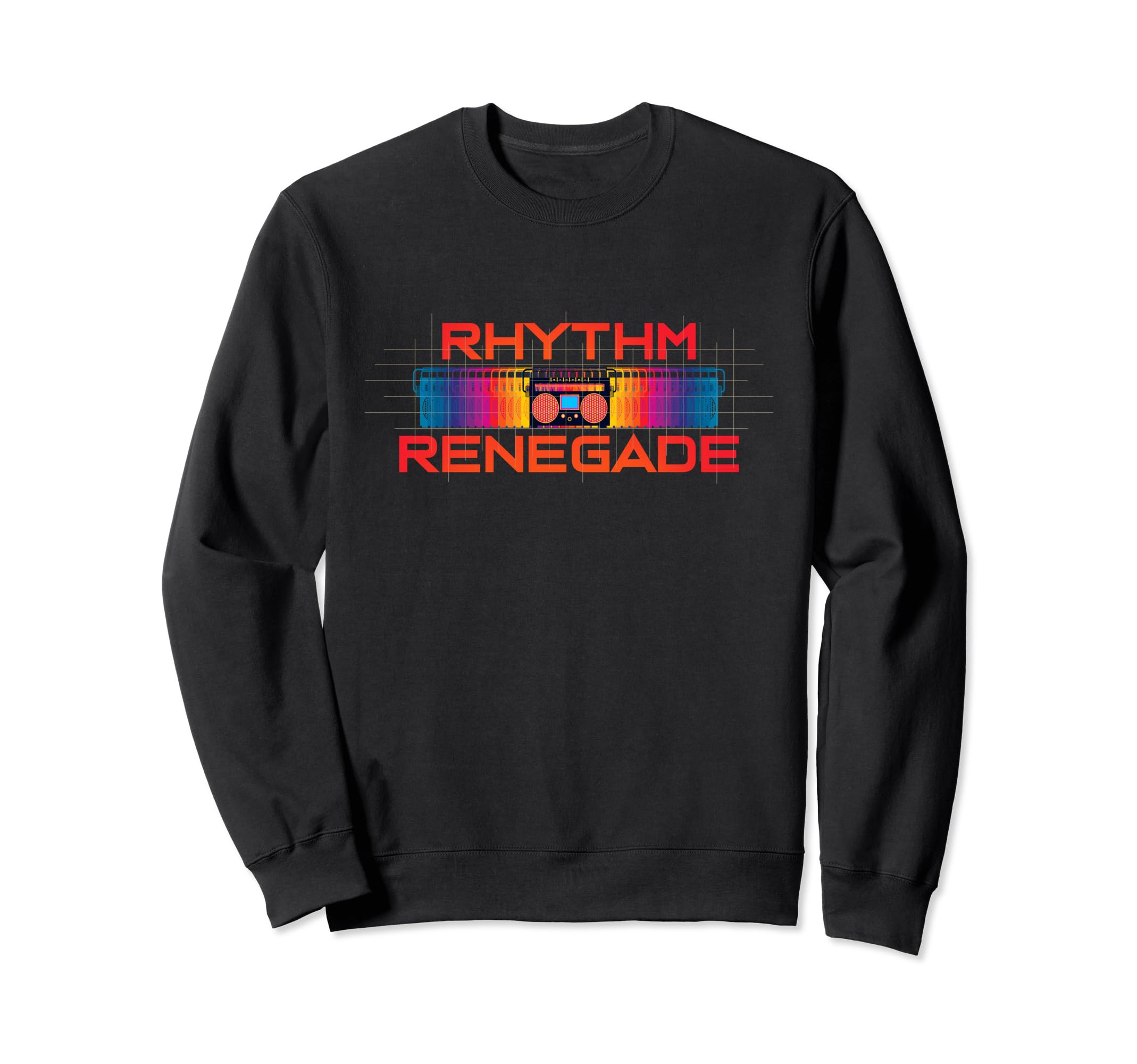 Rhythm Renegade Colorful Cassette Sweatshirt - Unique Graphic for Adults - T-Shirt, Sweatshirt, Hoodie