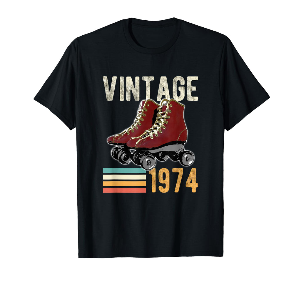 Funny 1974 Roller Skate 49Th Birthday 49 T-Shirt - Custom Art Print Unisex - T-Shirt, Sweatshirt, Hoodie