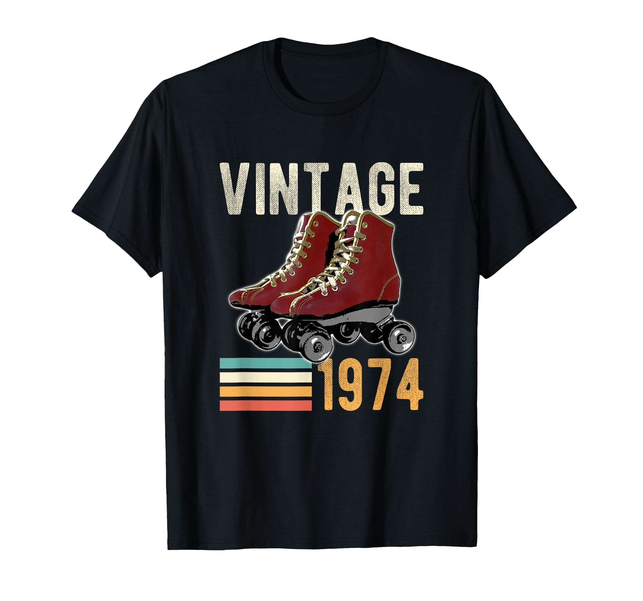 Funny 1974 Roller Skate 49Th Birthday 49 T-Shirt - Custom Art Print Unisex - T-Shirt, Sweatshirt, Hoodie