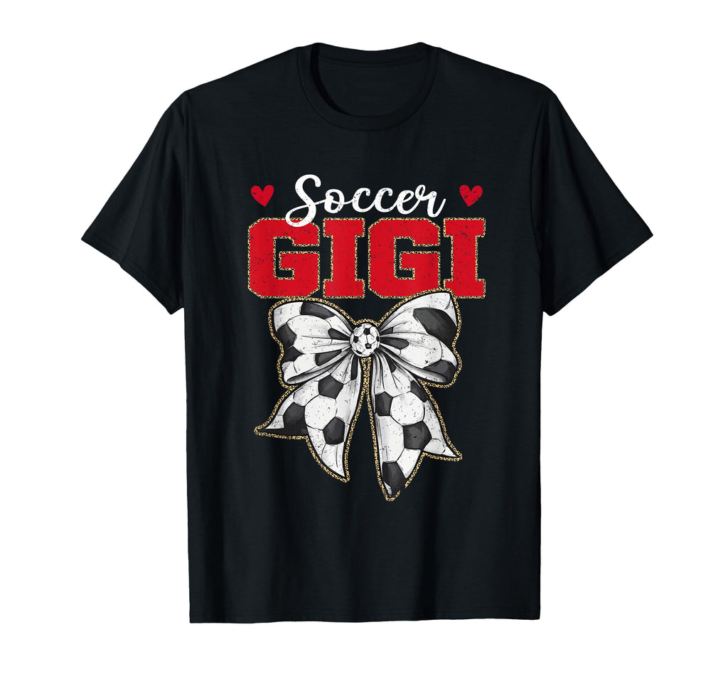 Soccer Gigi Bow Leopard Soccer Lovers T-Shirt - Streetwear Style for Adults - T-Shirt, Sweatshirt, Hoodie