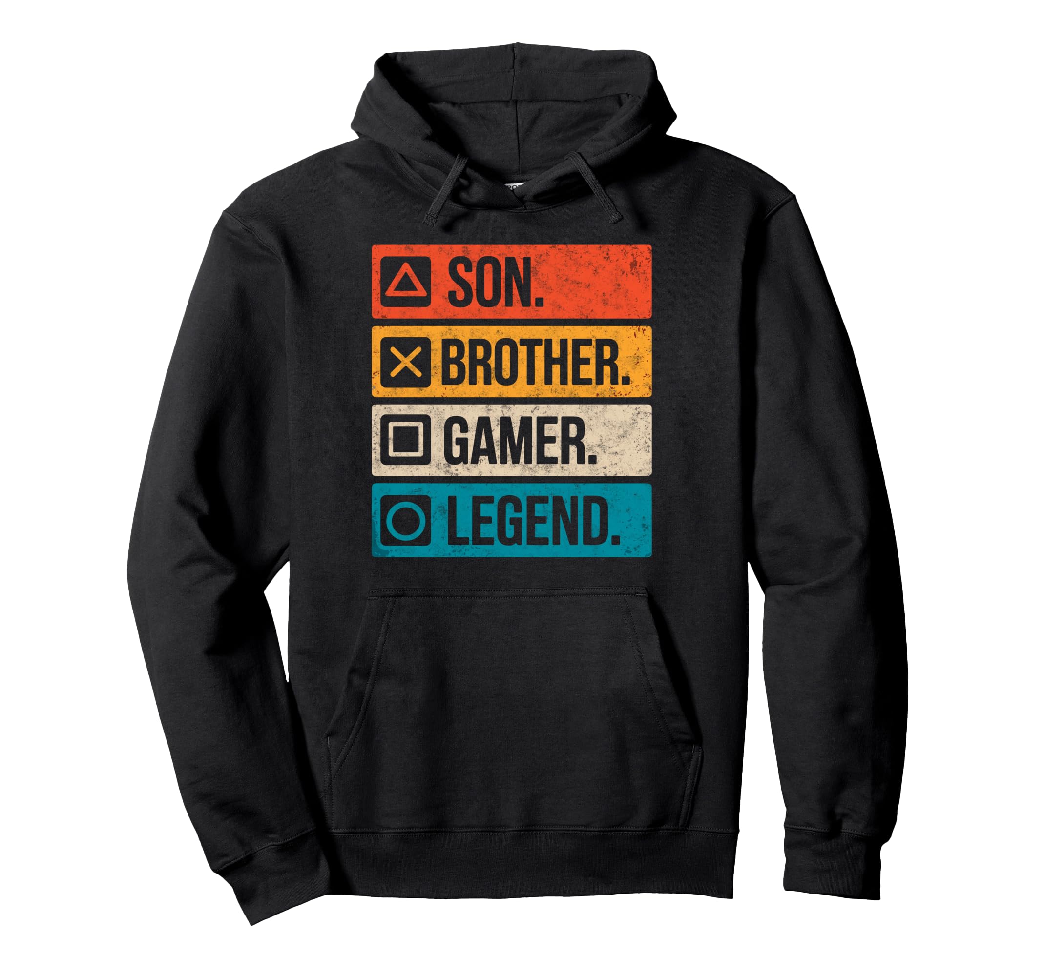 Son Brother Gamer Legend Video Game Hoodie - Graphic Print Men Women - T-Shirt, Sweatshirt, Hoodie