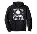 Busy Raising Ballers Volleyball Dad Hoodie - Aesthetic Graphic for Adults - T-Shirt, Sweatshirt, Hoodie