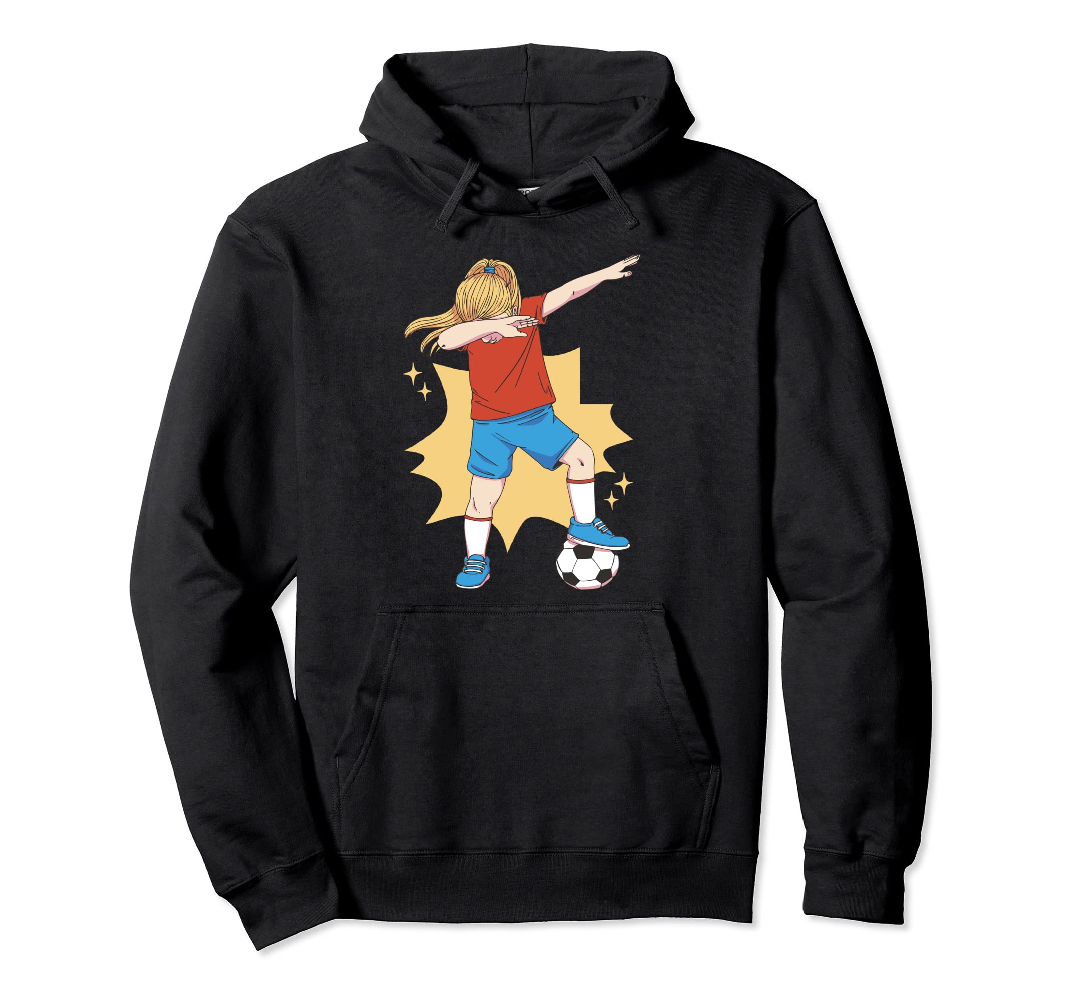 Dabbing Soccer Hoodie - Unique Graphic Men Women - T-Shirt, Sweatshirt, Hoodie