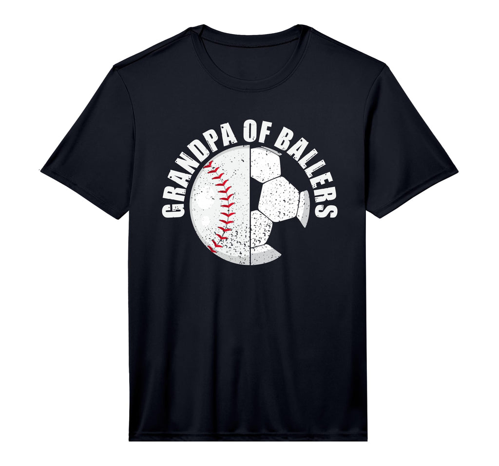 Mens Grandpa Ballers Soccer Baseball T-Shirt - Unique Graphic Unisex - T-Shirt, Sweatshirt, Hoodie