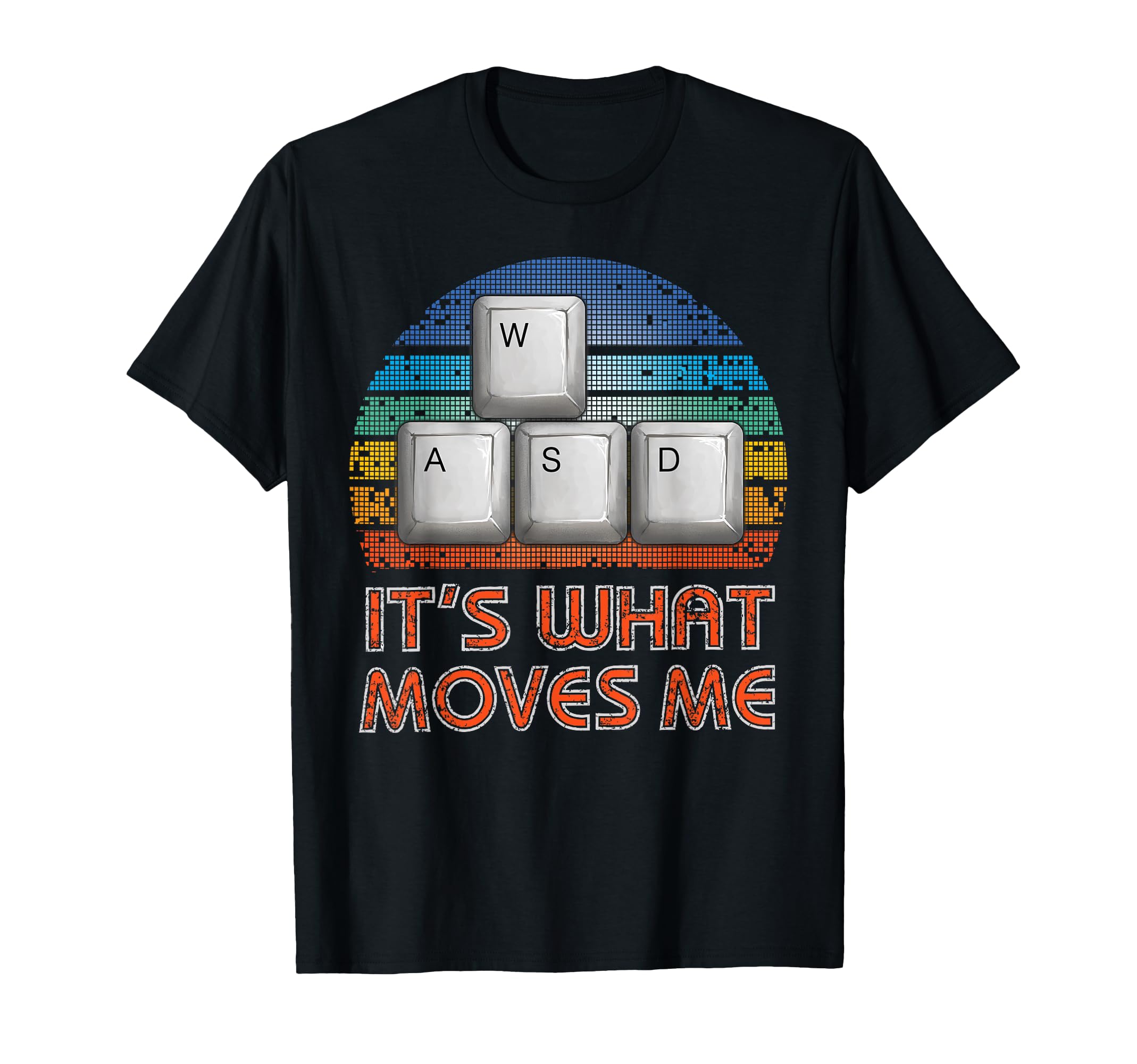 Wasd Pc Gamer Fit Short Sleeve Black T-Shirt - Unique Graphic Men Women - T-Shirt, Sweatshirt, Hoodie
