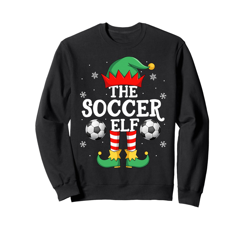 Soccer Elf Family Elf Squad Sweatshirt - Aesthetic Graphic Men Women - T-Shirt, Sweatshirt, Hoodie