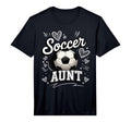 Mens Soccer Aunt Heart Football Game T-Shirt - Trendy Graphic Men Women - T-Shirt, Sweatshirt, Hoodie