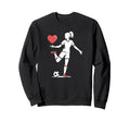 Soccer Valentines Day Heart Love Sweatshirt - Custom Art Print Men Women - T-Shirt, Sweatshirt, Hoodie