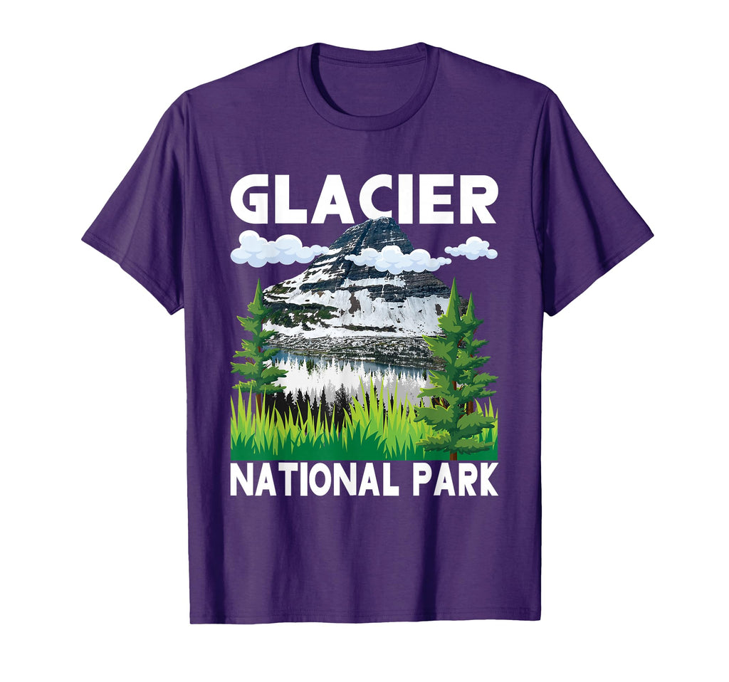 Glacier National Park Hiking Camping T-Shirt - Unique Graphic for Adults - T-Shirt, Sweatshirt, Hoodie