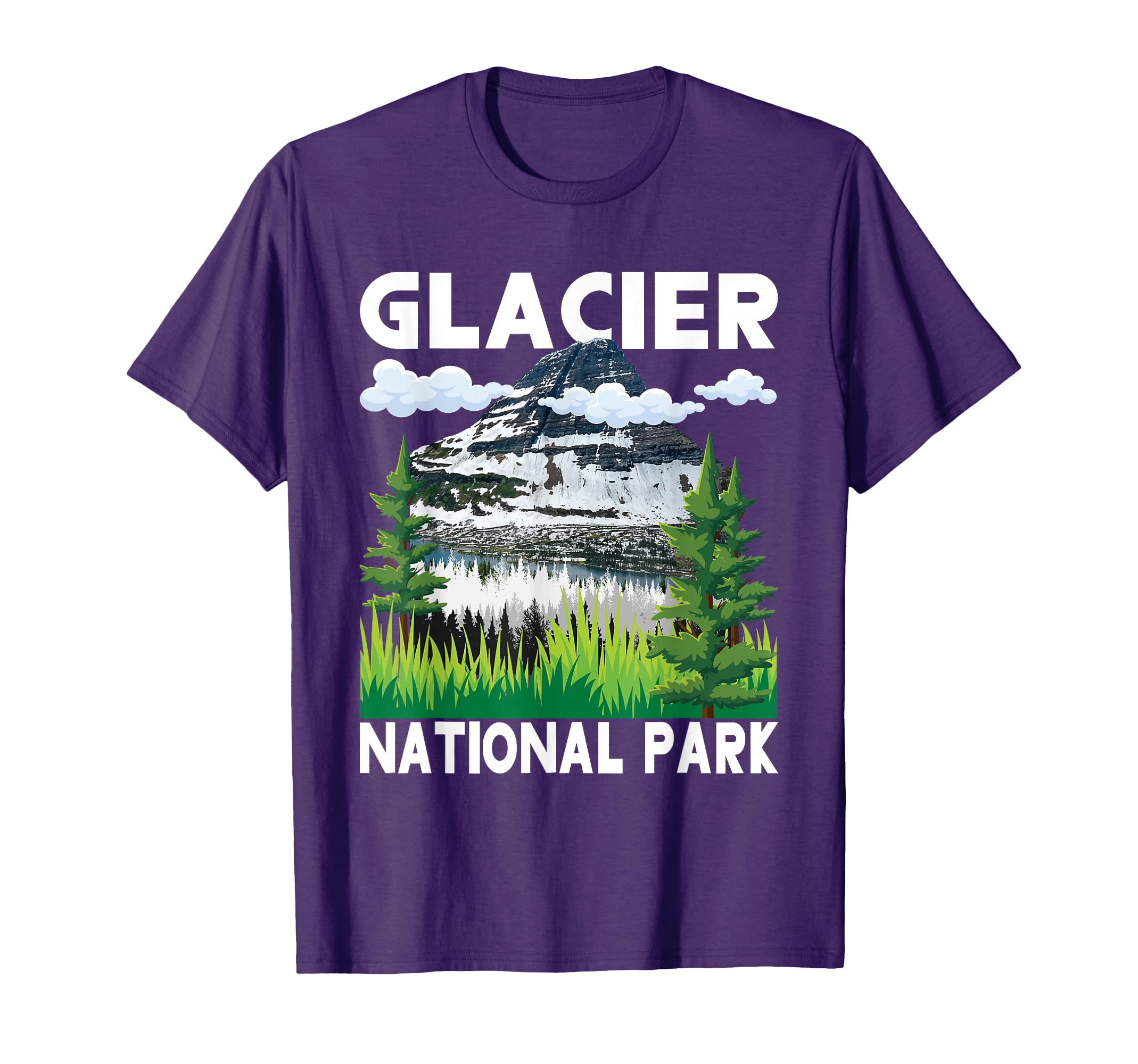 Glacier National Park Hiking Camping T-Shirt - Unique Graphic for Adults - T-Shirt, Sweatshirt, Hoodie