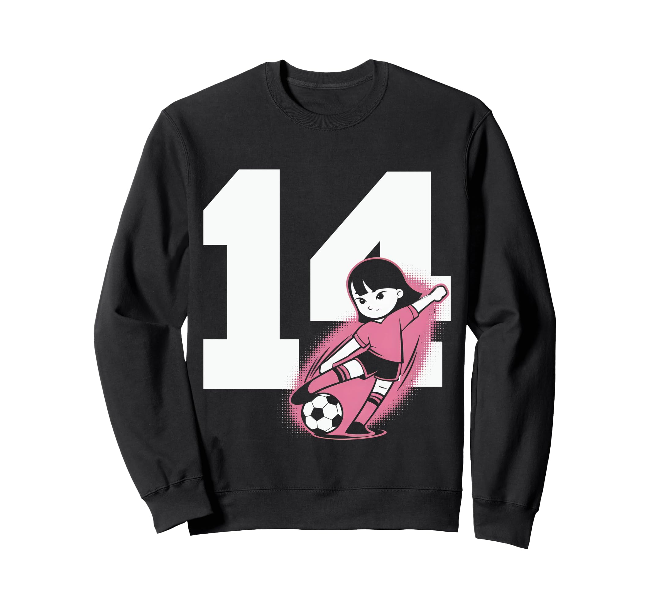 14 Soccer Birthday Gift Soccer Fan Sweatshirt - Graphic Print Unisex - T-Shirt, Sweatshirt, Hoodie
