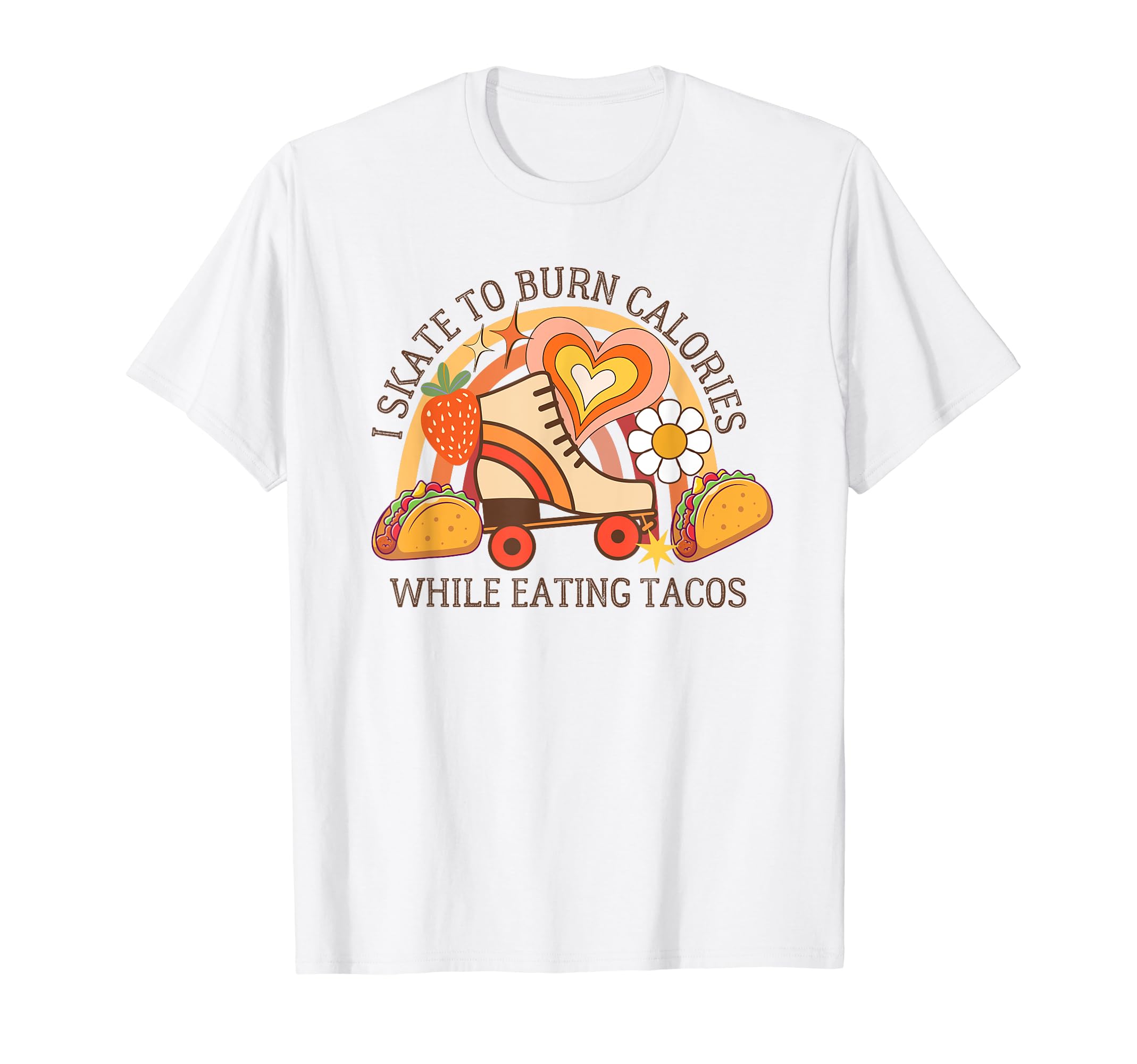 Roller Skating And Tacos Funny Roller T-Shirt - Aesthetic Graphic Unisex - T-Shirt, Sweatshirt, Hoodie