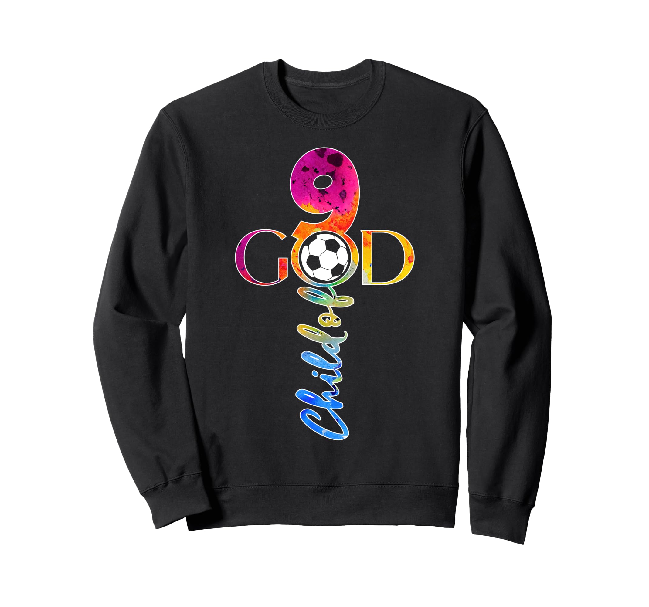 Jesus 9 Years Child God Soccer 9Th Sweatshirt - Novelty Apparel for Adults - T-Shirt, Sweatshirt, Hoodie