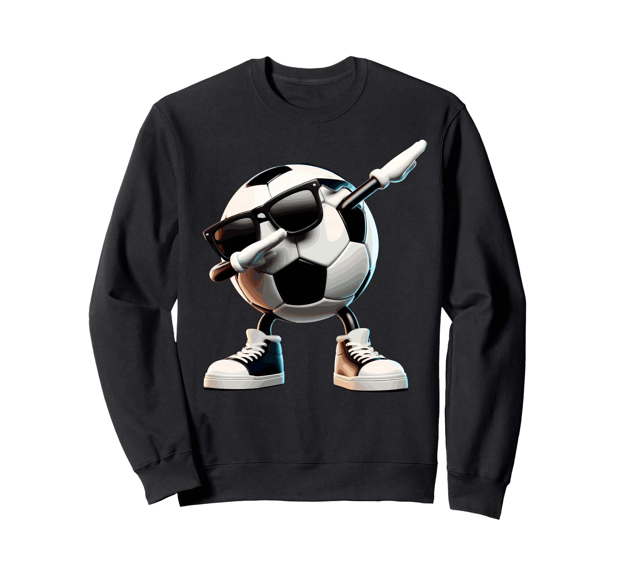 Funny Dabbing Dab Soccer Player Ball Sweatshirt - Minimalist Print Unisex - T-Shirt, Sweatshirt, Hoodie