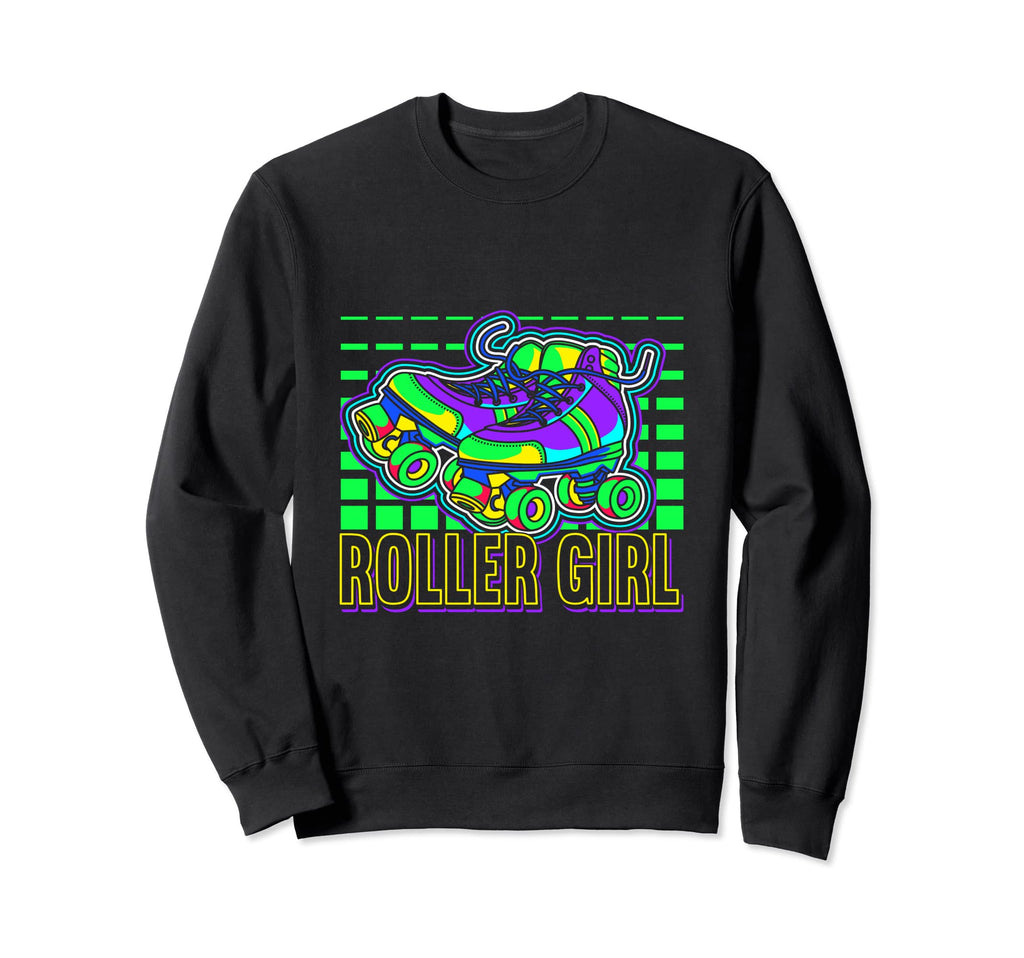 Roller 70S 80S Skates Roller Skating Sweatshirt - Unique Graphic Unisex - T-Shirt, Sweatshirt, Hoodie