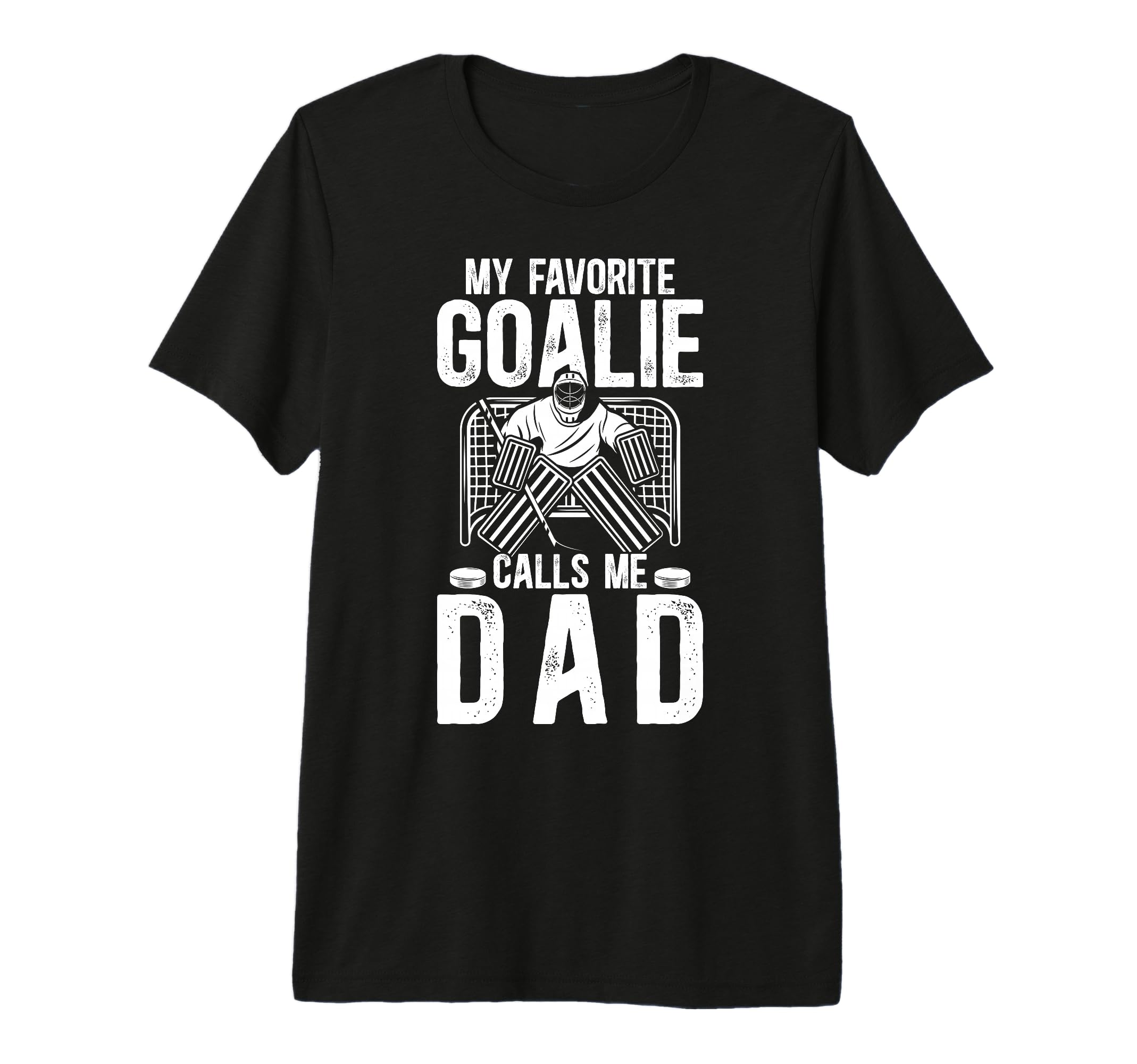 Mens Proud Ice Hockey Goalie Dad Hockey T-Shirt - Aesthetic Graphic Unisex - T-Shirt, Sweatshirt, Hoodie