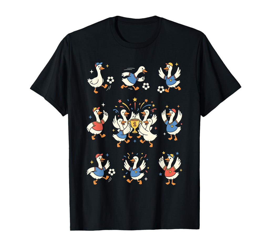 Funny Geese Soccer Team Champions T-Shirt - Novelty Apparel for Adults - T-Shirt, Sweatshirt, Hoodie