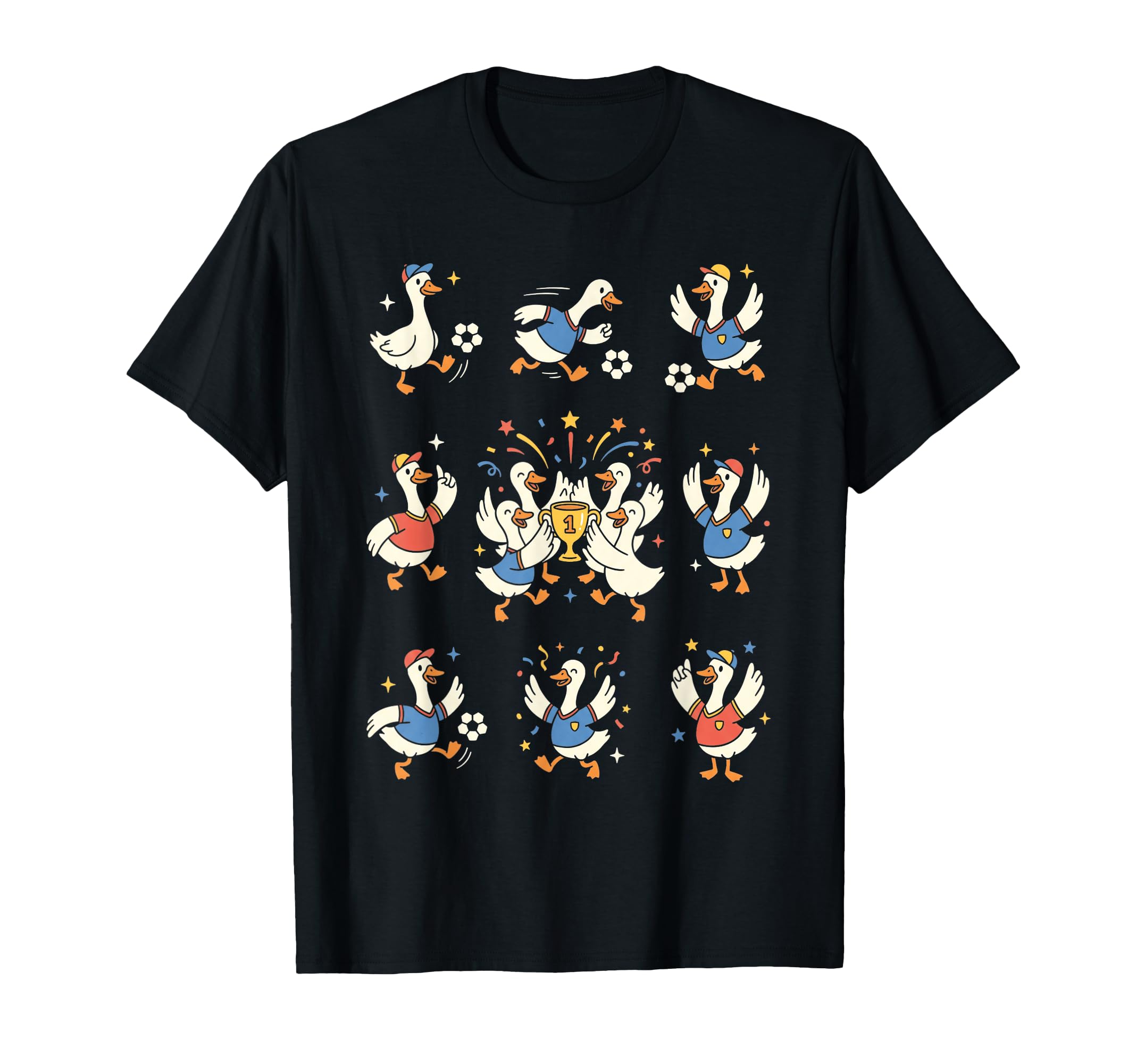 Funny Geese Soccer Team Champions T-Shirt - Novelty Apparel for Adults - T-Shirt, Sweatshirt, Hoodie