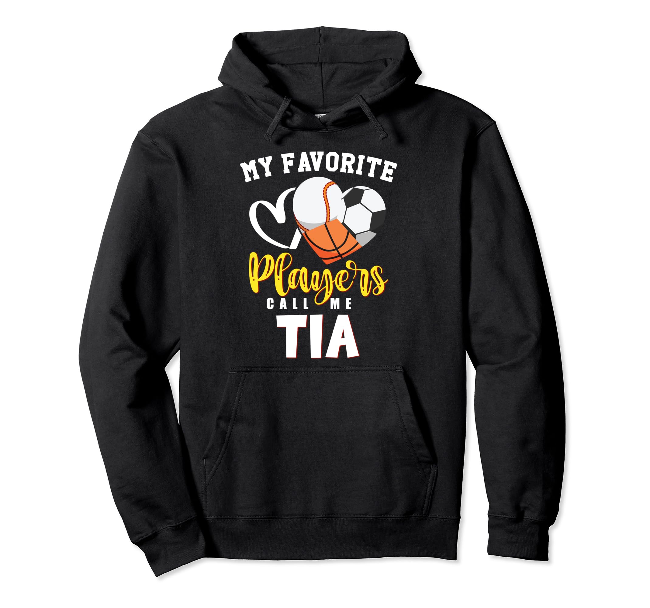 Tia My Favorite Baseball Soccer Hoodie - Minimalist Print for Adults - T-Shirt, Sweatshirt, Hoodie