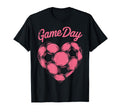 Womens Soccer Game Day Ladies Heart T-Shirt - Minimalist Print for Adults - T-Shirt, Sweatshirt, Hoodie