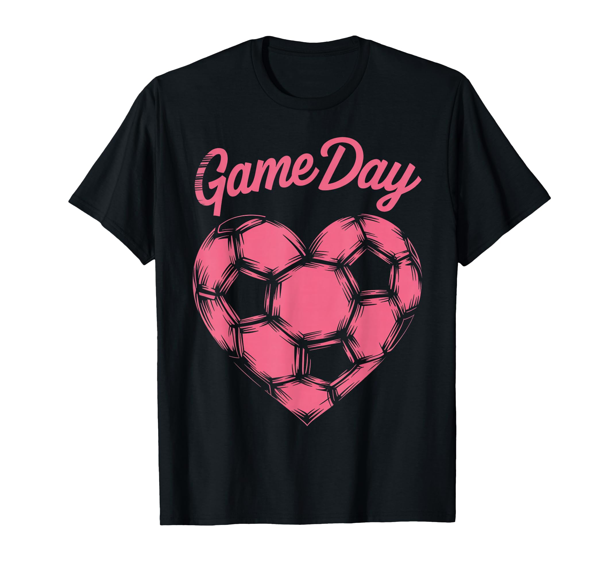 Womens Soccer Game Day Ladies Heart T-Shirt - Graphic Print Men Women - T-Shirt, Sweatshirt, Hoodie