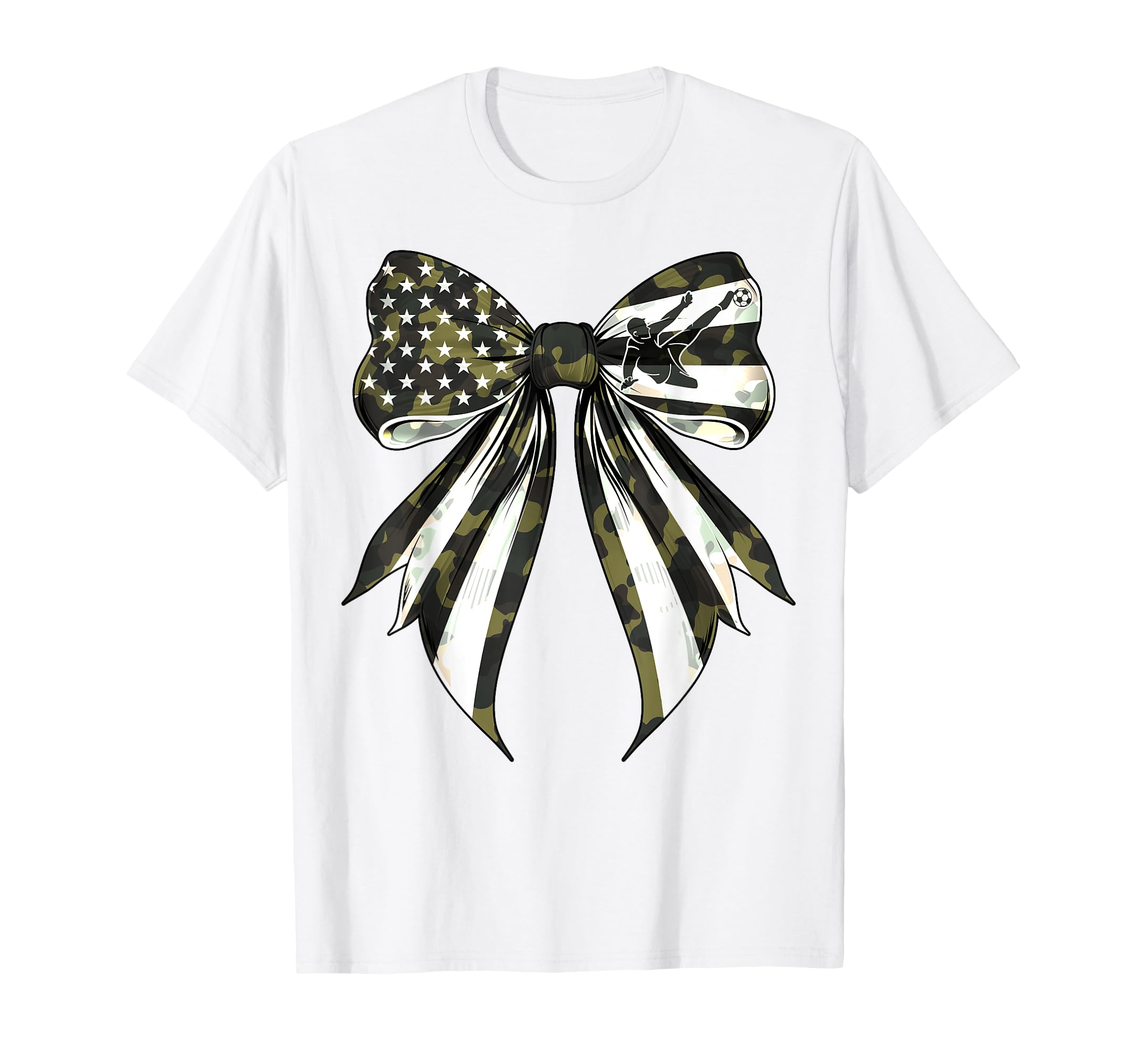 Soccer Player 4Th July American Flag T-Shirt - Aesthetic Graphic Men Women - T-Shirt, Sweatshirt, Hoodie