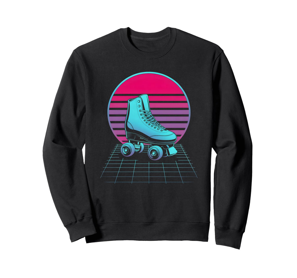 Synthwave Vaporwave Roller Skate Sweatshirt - Aesthetic Graphic Unisex - T-Shirt, Sweatshirt, Hoodie