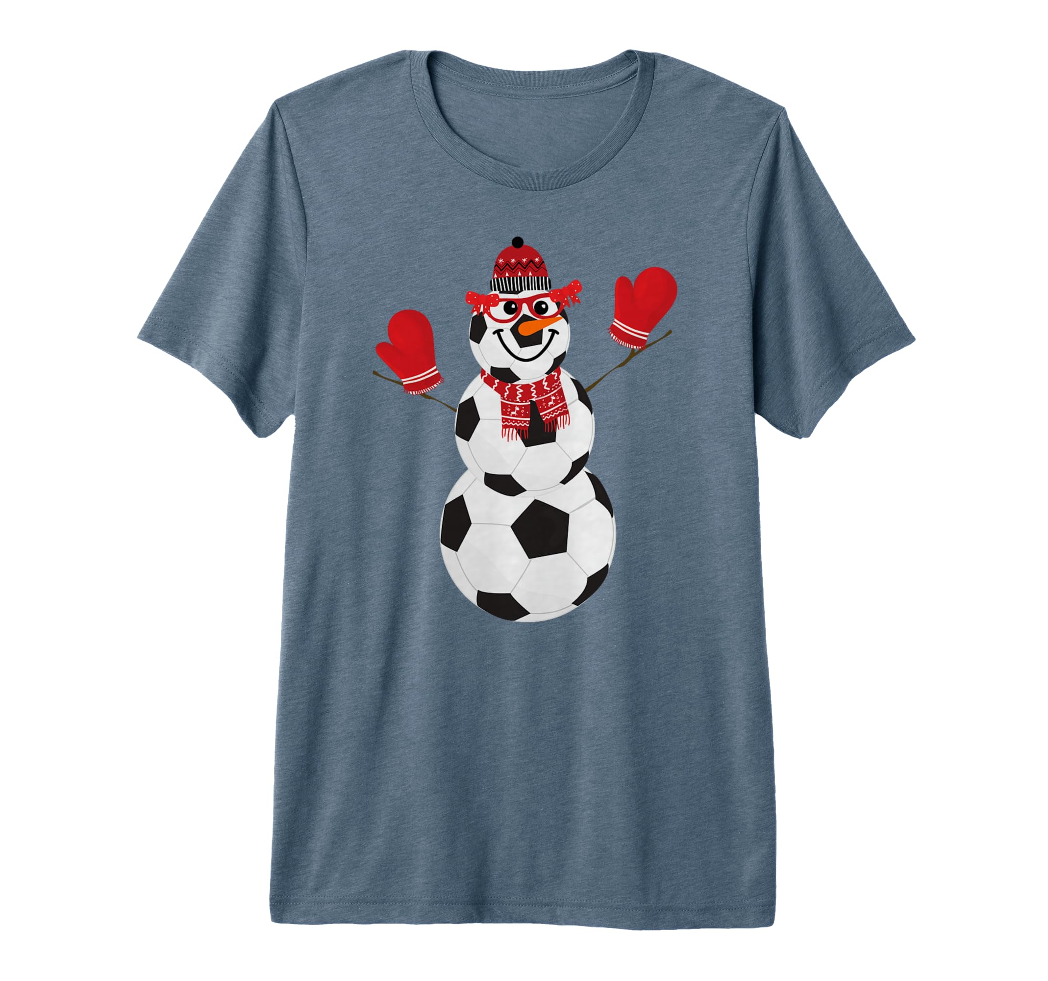 Soccer Balls Snowman Winter Sports Team T-Shirt - Novelty Apparel Unisex - T-Shirt, Sweatshirt, Hoodie