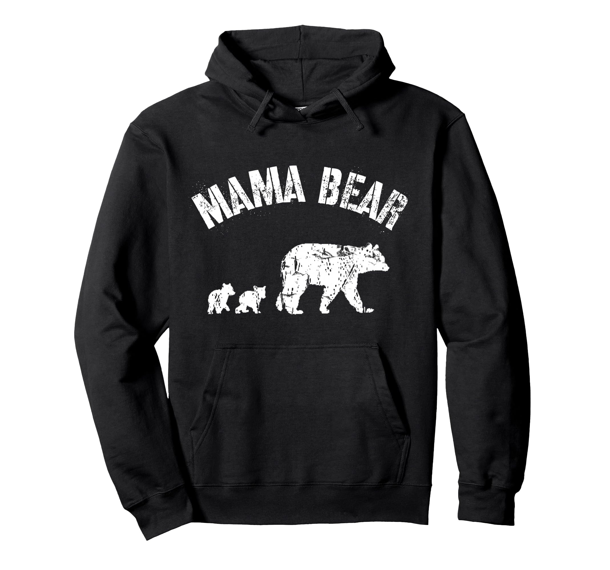 Mama Bear 2 Cubs Mom Mum Mother Funny Hoodie - Trendy Graphic for Adults - T-Shirt, Sweatshirt, Hoodie