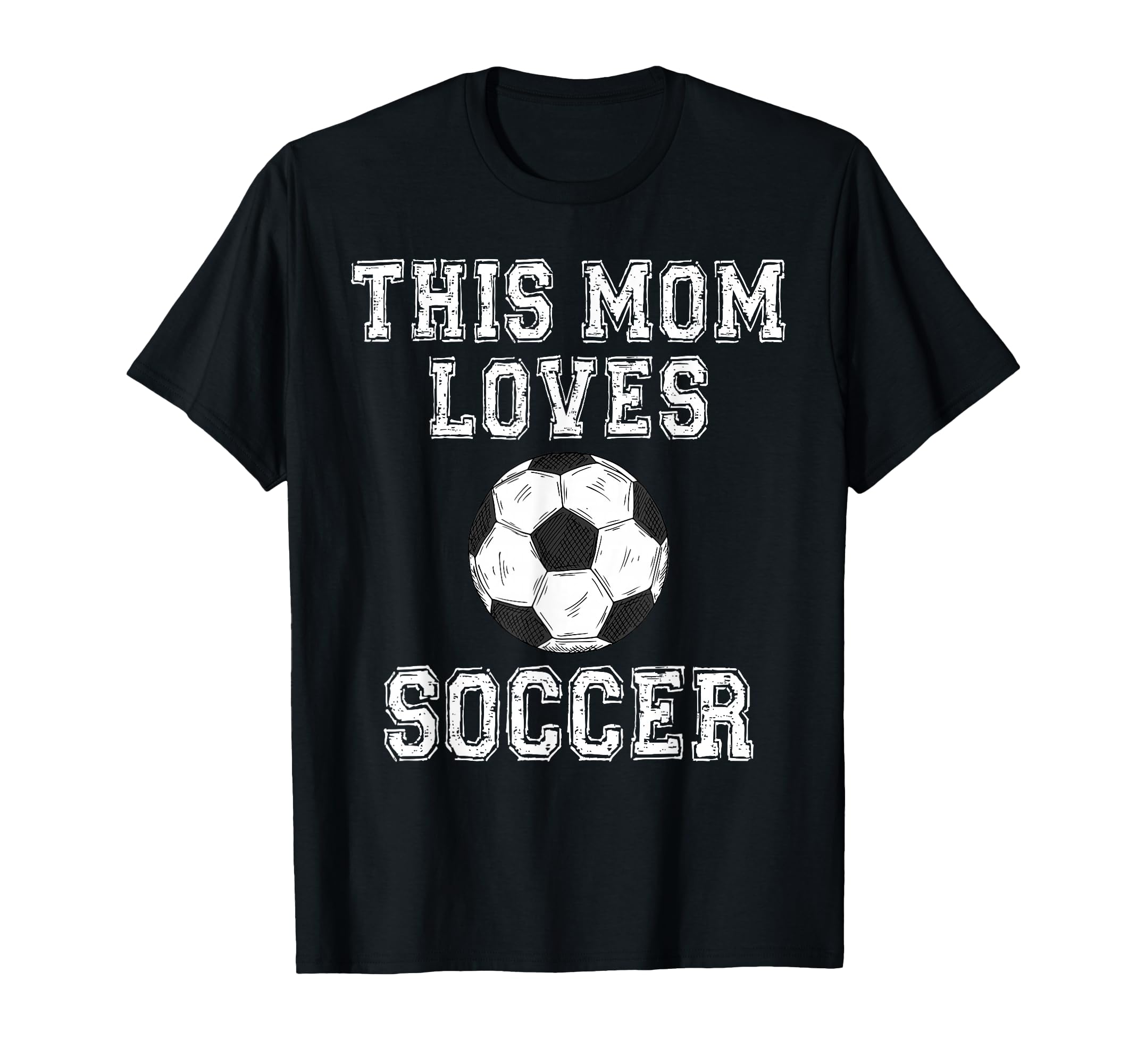 This Mom Loves Soccer Game Day Sports T-Shirt - Trendy Graphic for Adults - T-Shirt, Sweatshirt, Hoodie