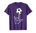 Asl Sign Language Soccer Player Deaf T-Shirt - Fun Novelty Design Unisex - T-Shirt, Sweatshirt, Hoodie