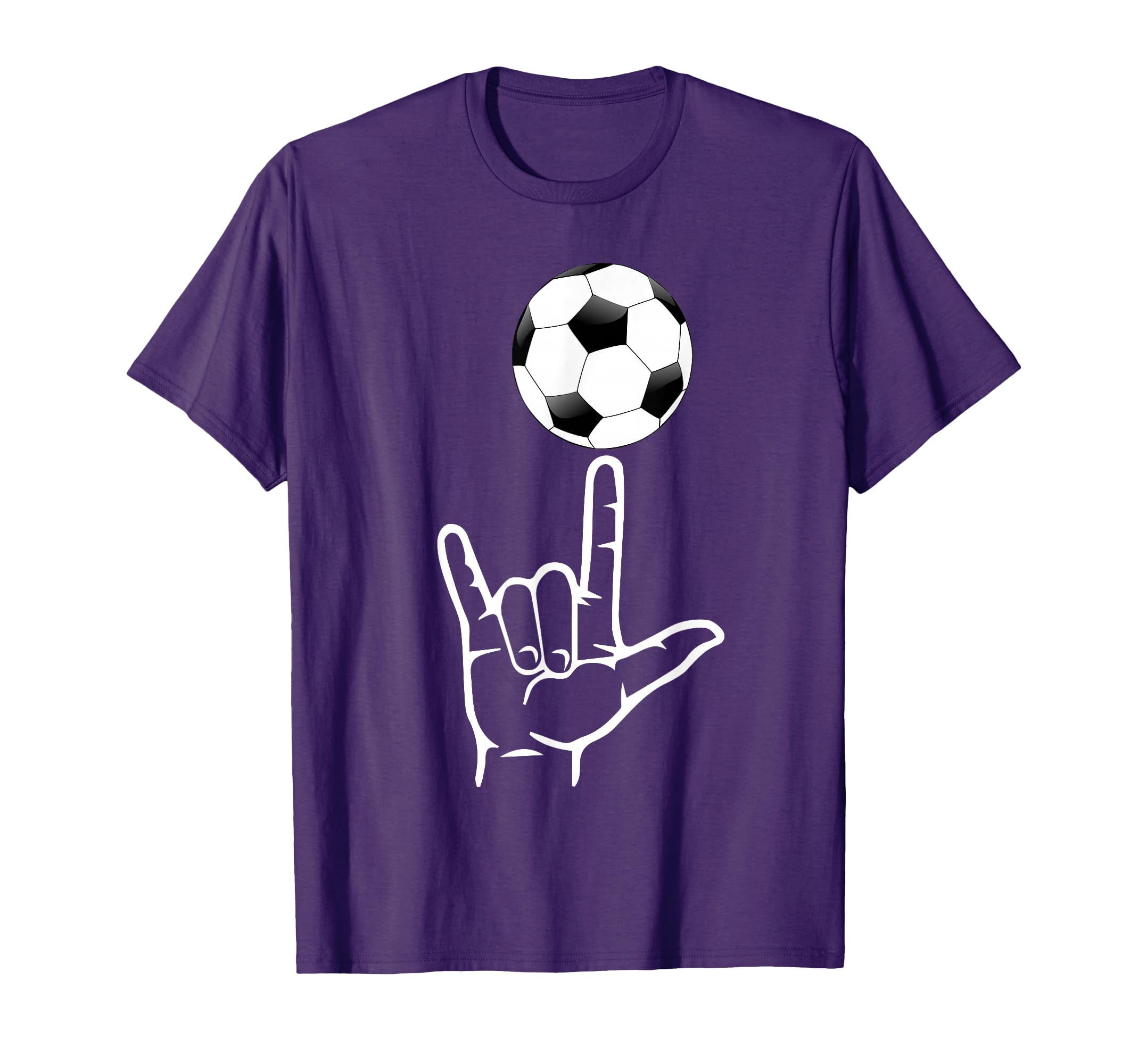 Asl Sign Language Soccer Player Deaf T-Shirt - Fun Novelty Design Unisex - T-Shirt, Sweatshirt, Hoodie