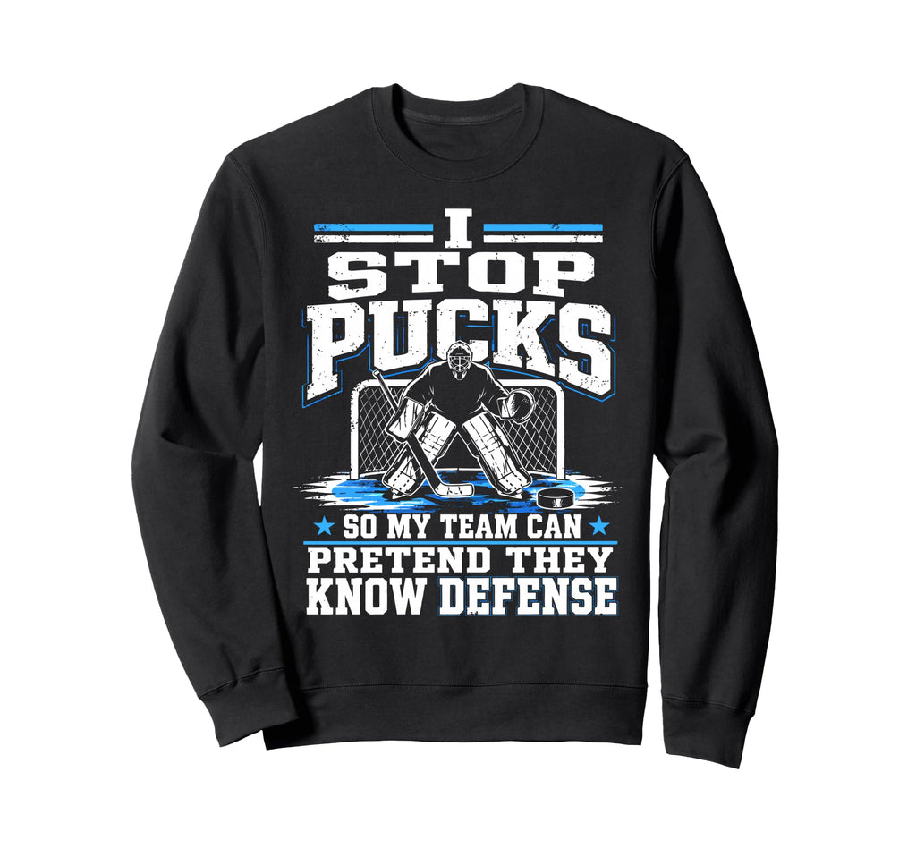 Ice Hockey Goalkeeper Defense Sweatshirt - Aesthetic Graphic for Adults - T-Shirt, Sweatshirt, Hoodie