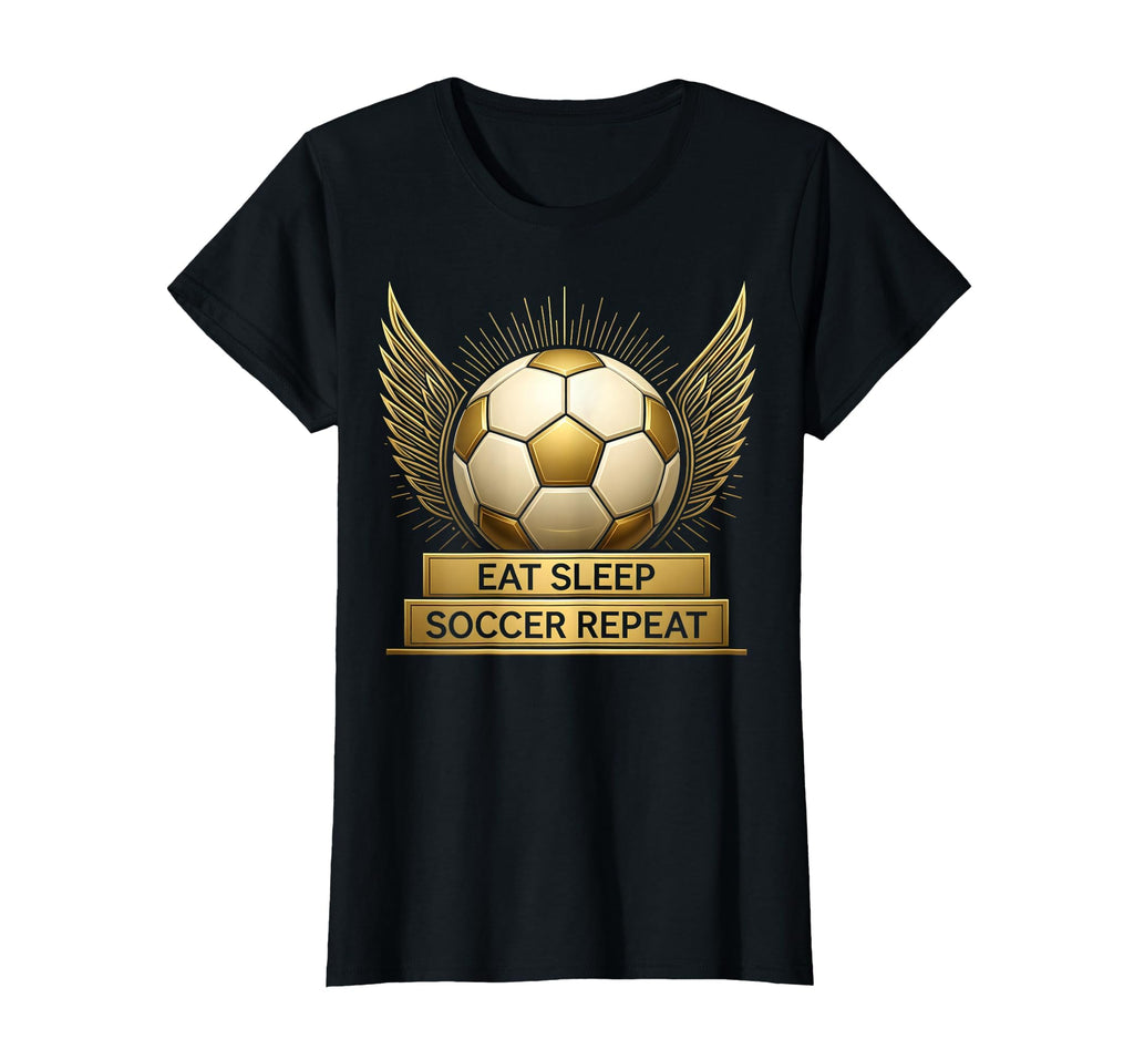 Eat Sleep Soccer Repeat Mens Soccer T-Shirt - Trendy Graphic Unisex - T-Shirt, Sweatshirt, Hoodie