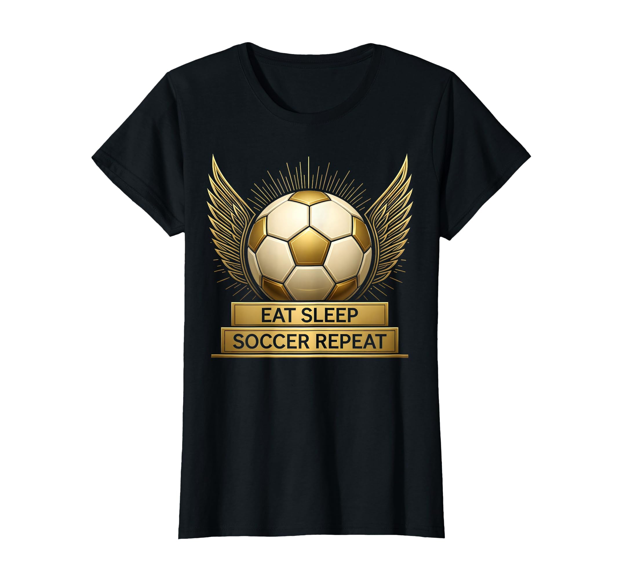 Eat Sleep Soccer Repeat Mens Soccer T-Shirt - Trendy Graphic Unisex - T-Shirt, Sweatshirt, Hoodie